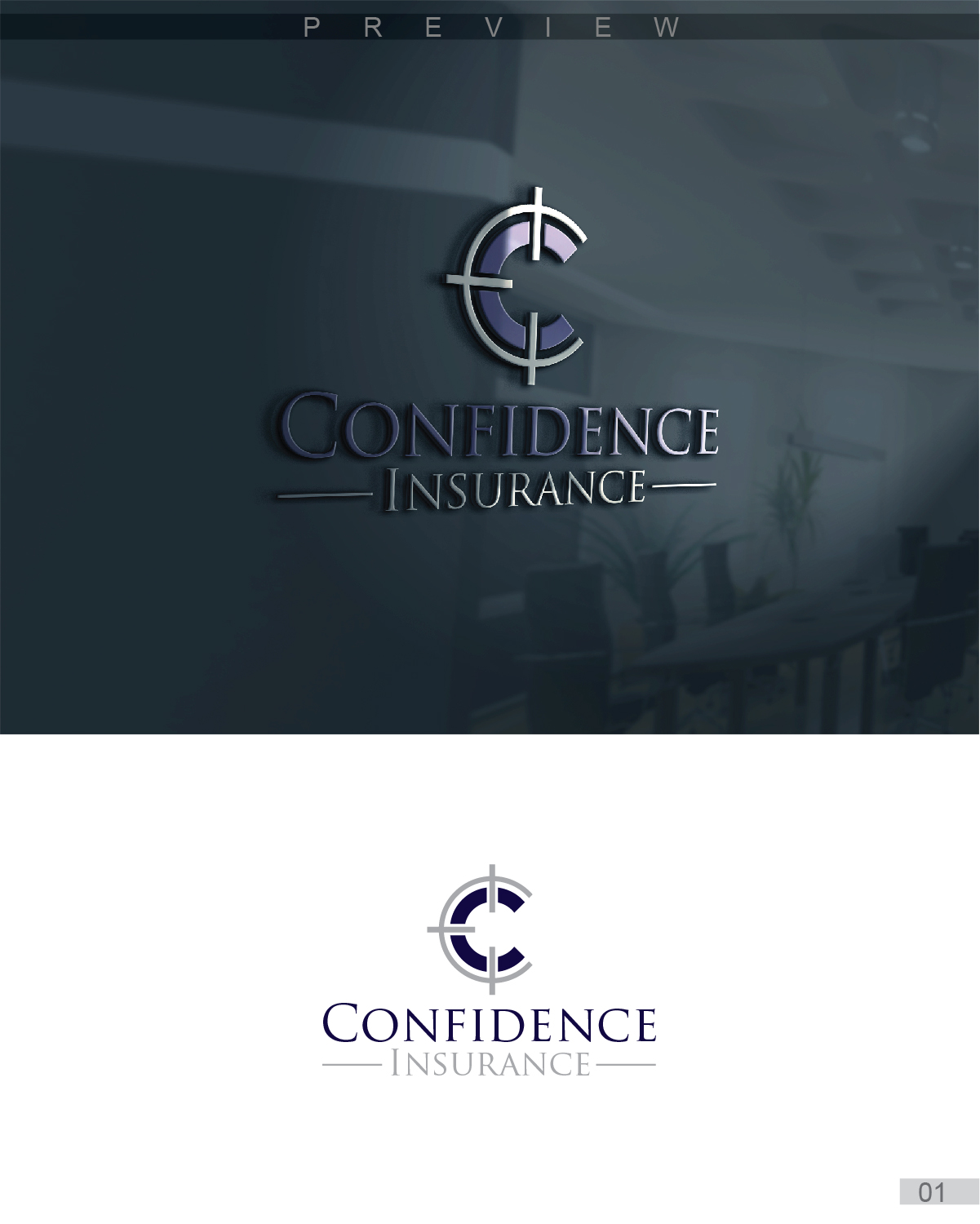 Logo Design by 3Guys for Confidence Insurance | Design #11375061