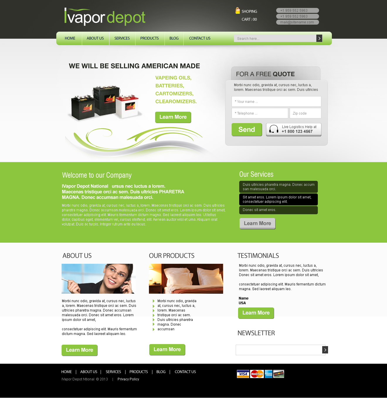 Web Design by uk for IVapor Depot | Design #2379475
