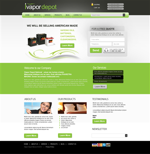 Web Design by uk for IVapor Depot | Design #2379475