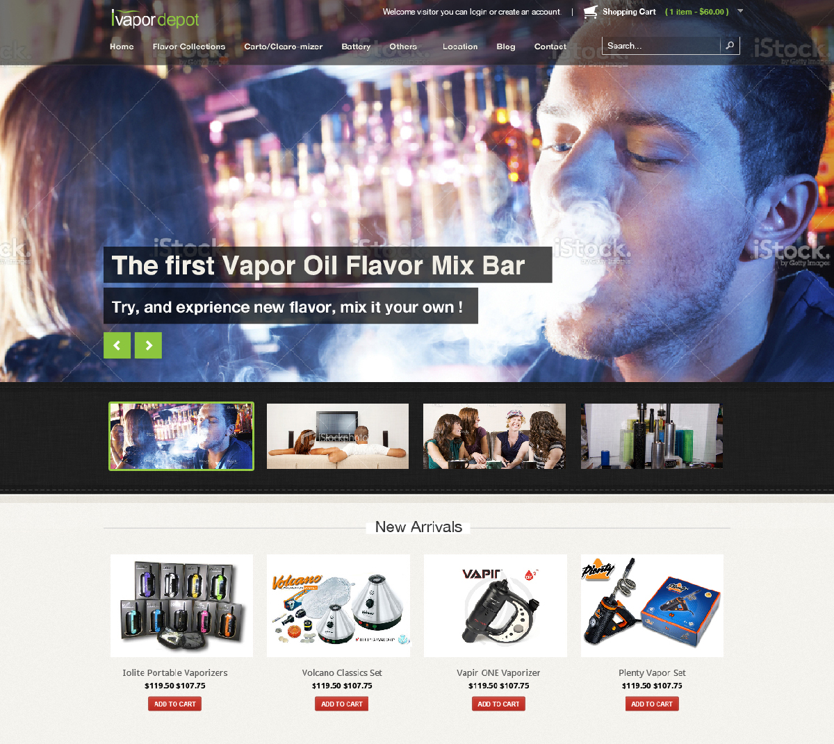 Web Design by pushCreative for IVapor Depot | Design #2382566