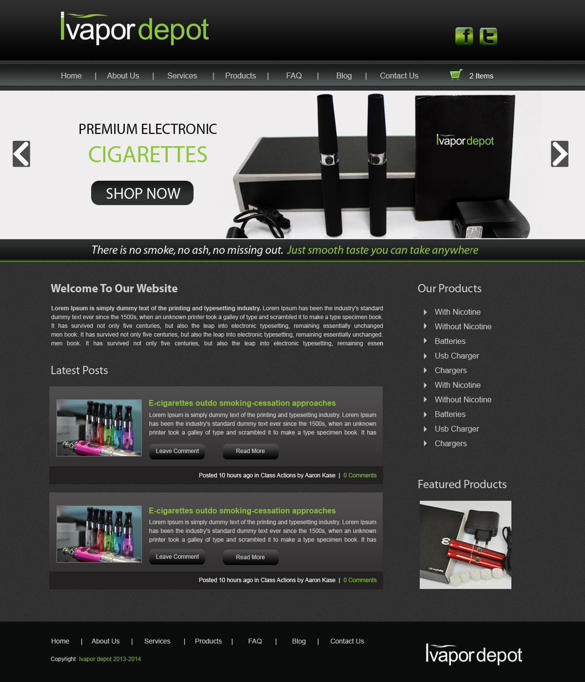 Web Design par Creative X Designs pour IVapor Depot | Design #2382644