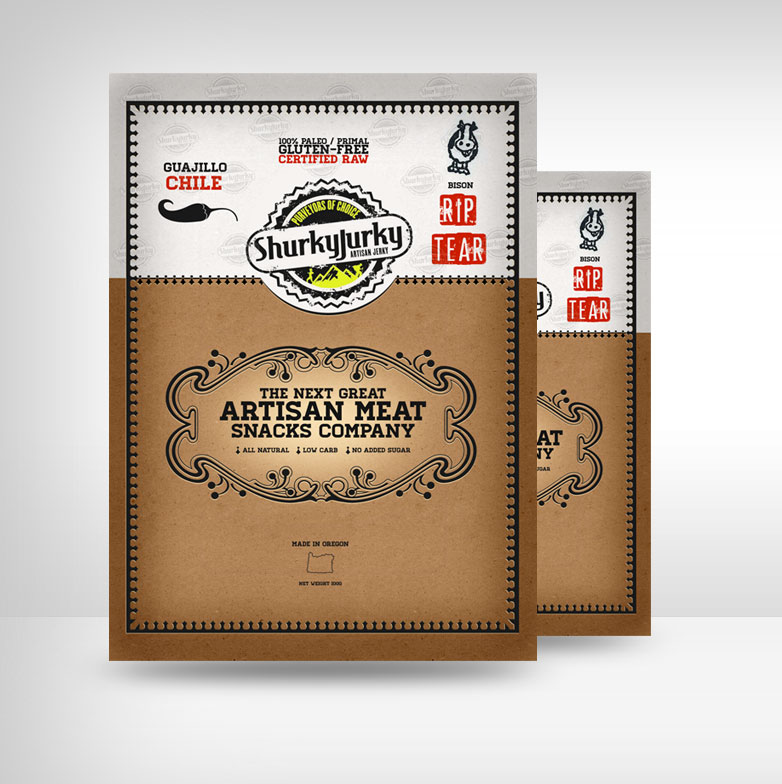 Packaging Design by designcruze for Shurky Jurky | Design #2367786
