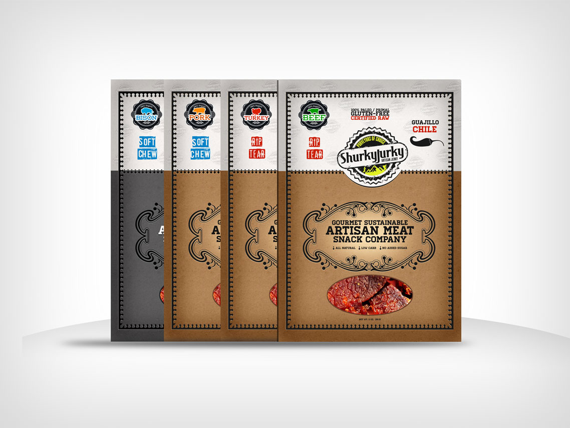 Packaging Design by designcruze for Shurky Jurky | Design #2400411