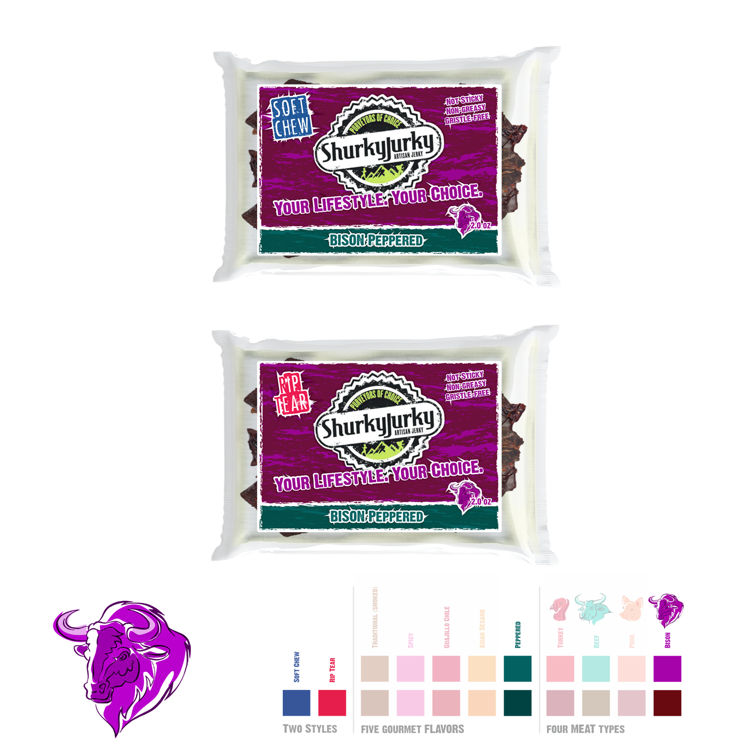 Packaging Design by Craig Steel Design for Shurky Jurky | Design #2358277