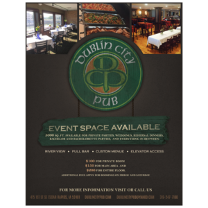 Brochure Design by MatthewGomez for Dublin City Pub | Design: #11375857
