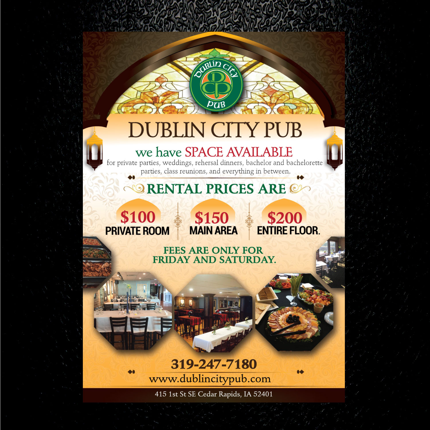 Brochure Design by uk for Dublin City Pub | Design #11380024