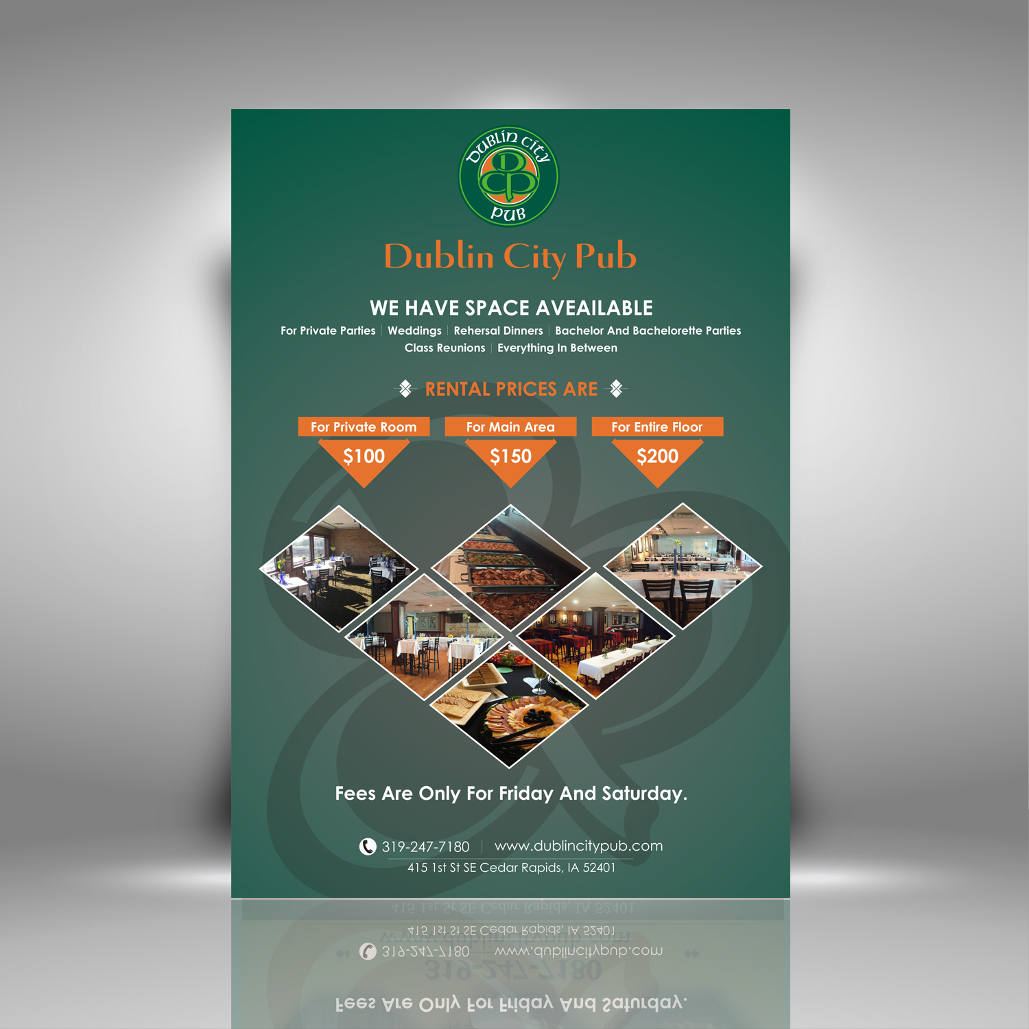 Broschüren-Design von uk für Dublin City Pub | Design #11390573