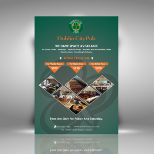 Brochure Design by uk for Dublin City Pub | Design: #11390573