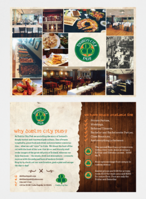 Brochure Design by turtle.des for Dublin City Pub | Design: #11407526