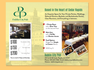 Brochure Design by LeonFX for Dublin City Pub | Design #11399510