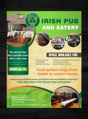 Brochure Design by creative.bugs for Dublin City Pub | Design: #11397350