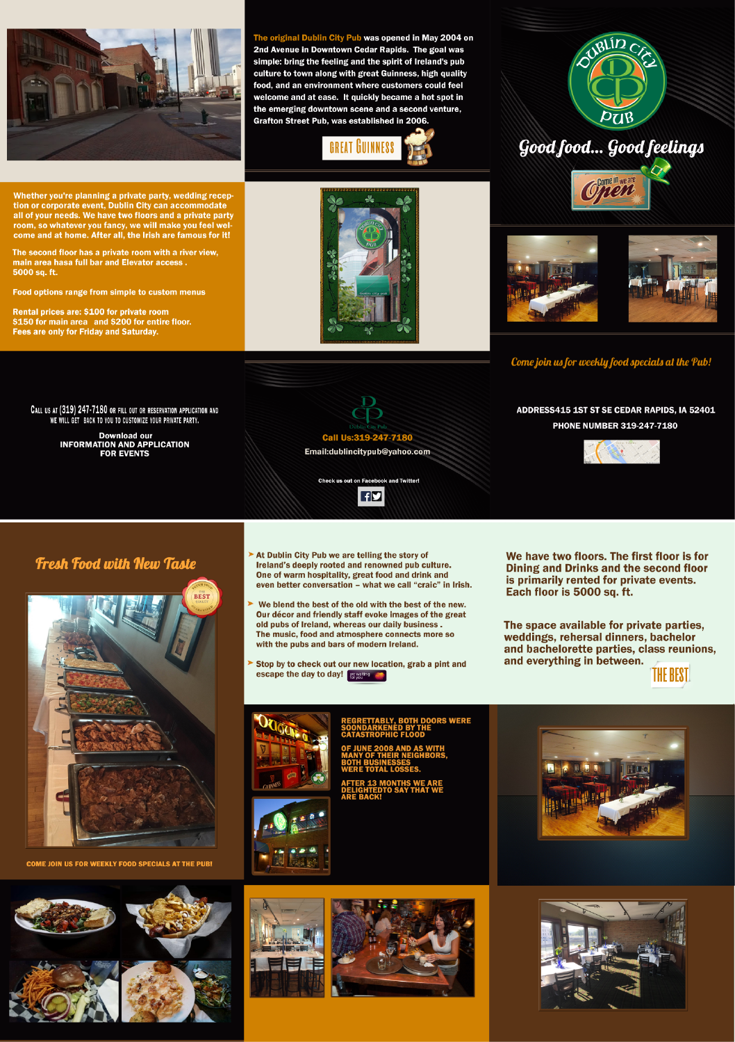 Brochure Design by nabla for Dublin City Pub | Design #11400370