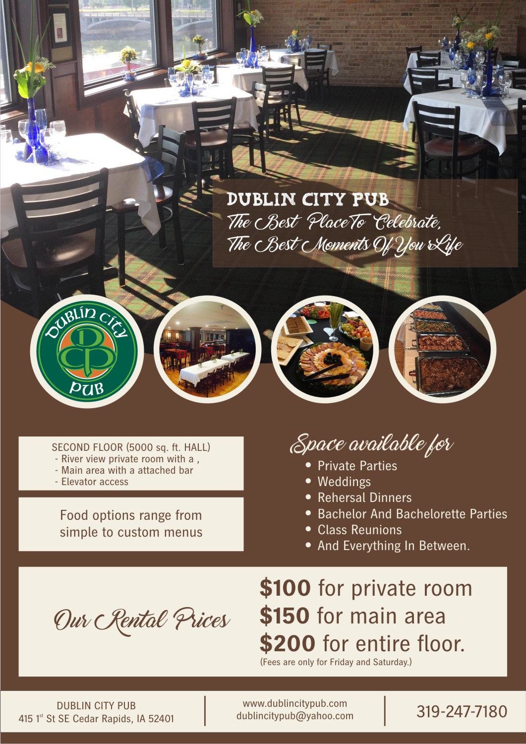 Brochure Design by vasanth6960 for Dublin City Pub | Design #11378750