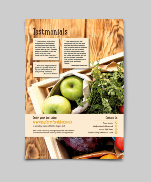 Flyer-Design von Yoyoyo für My Farm Fresh Box | Design: #11386233