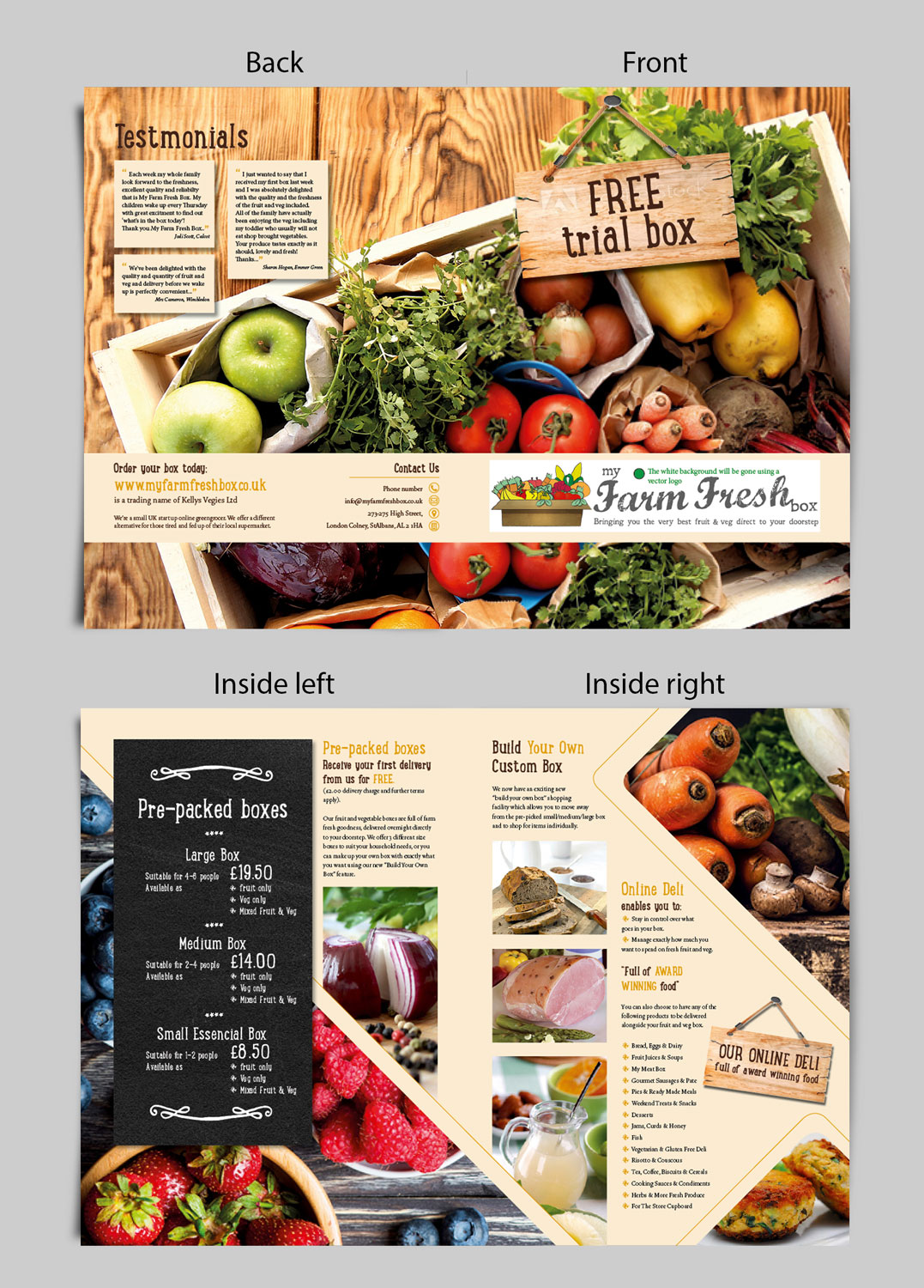 Flyer Design by Yoyoyo for My Farm Fresh Box | Design #11391871