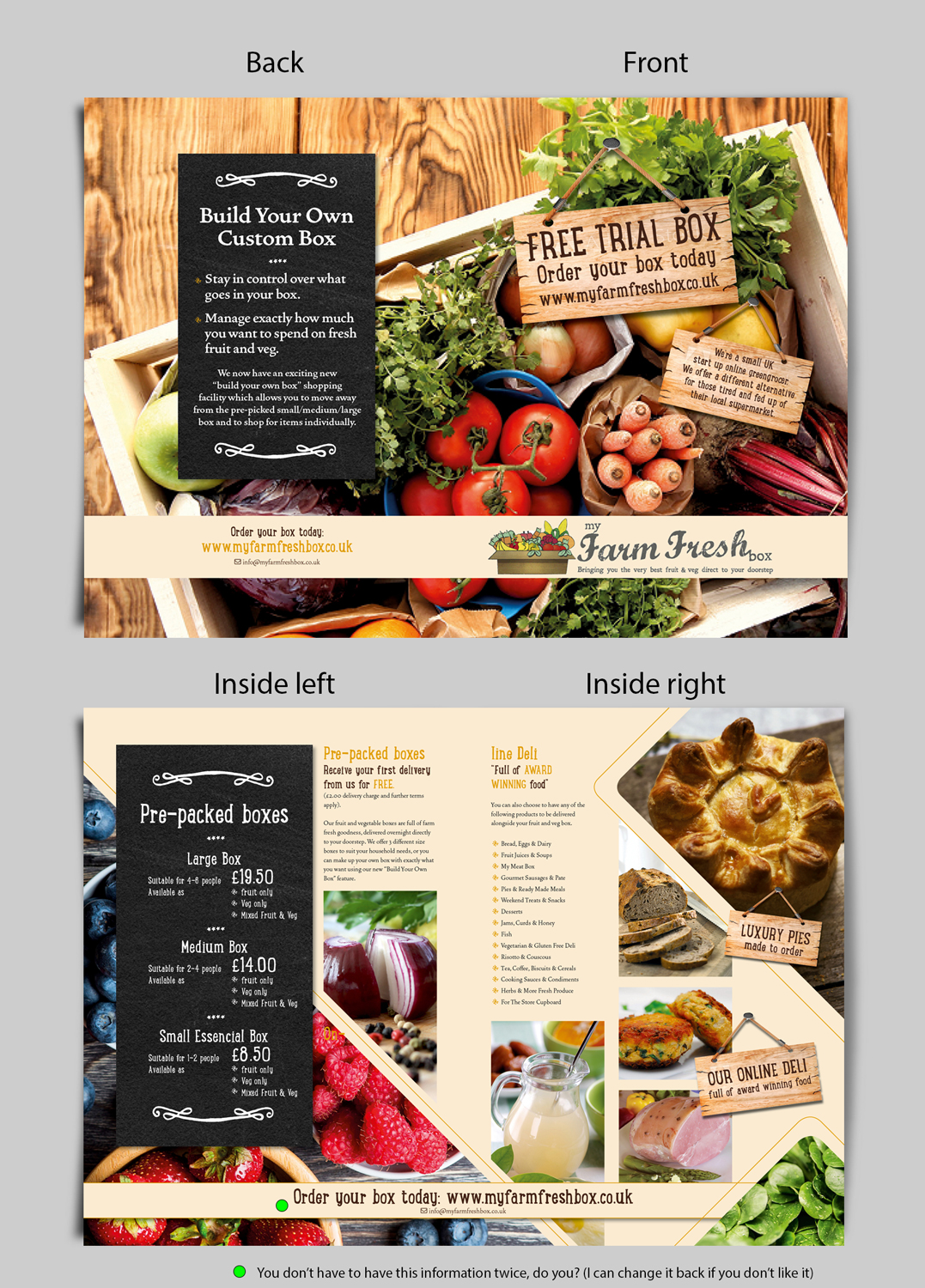 Flyer Design by Yoyoyo for My Farm Fresh Box | Design #11395595
