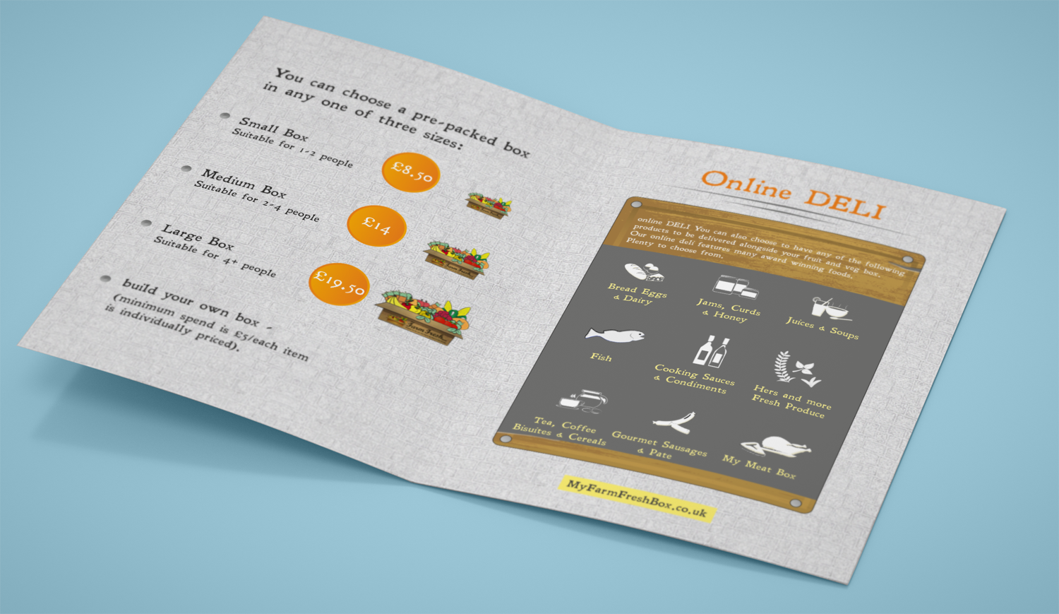 Diseño de Flyer por Pint & Promotional Projects para My Farm Fresh Box | Diseño #11387082