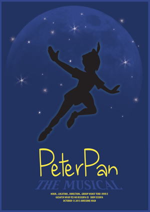 Poster Design Project - Peter Pan Musical | Poster Design by JTdsign