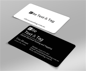 Visitenkarten-Design von Harshan für Elite Test and Tag | Design: #2337566