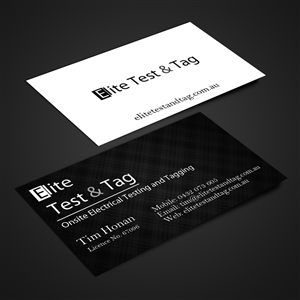 Visitenkarten-Design von Harshan für Elite Test and Tag | Design: #2337585
