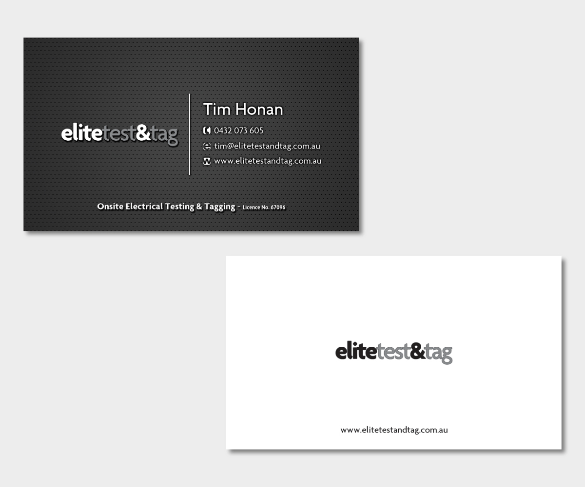 Design de Carte de Visite par dxp pour Elite Test and Tag | Design #2324884