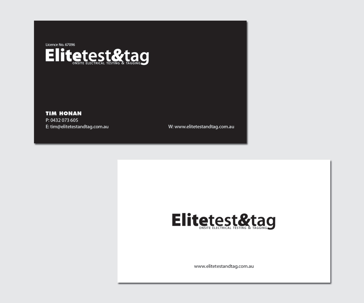 Design de Carte de Visite par dxp pour Elite Test and Tag | Design #2342423
