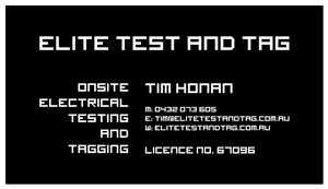 Design de Carte de Visite par Omar Khalil Walker pour Elite Test and Tag | Design : #2335217