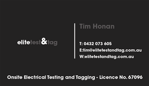 Business Card Design by TRIPP Studios UK for Elite Test and Tag | Design #2335833
