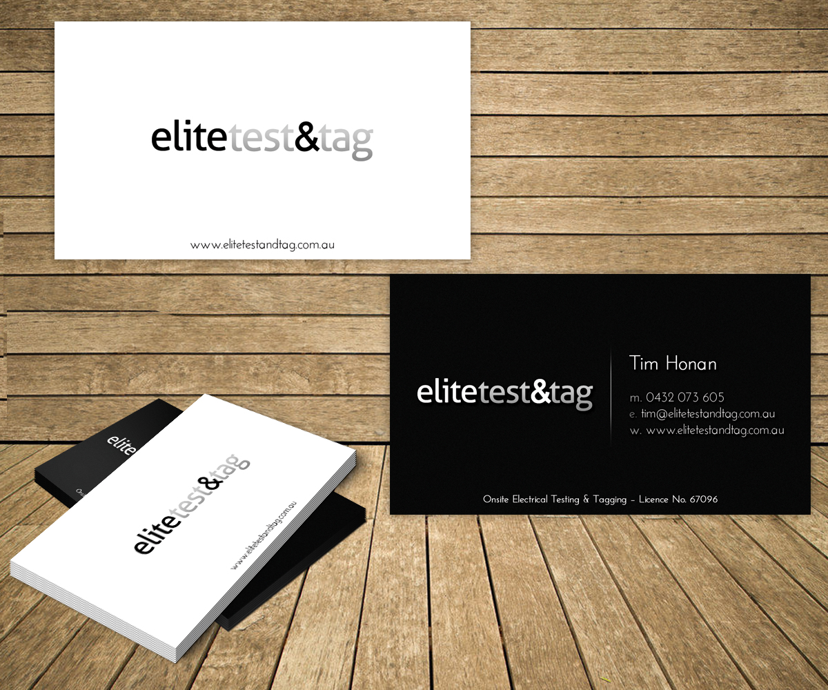 Design de Carte de Visite par FutureDesigne pour Elite Test and Tag | Design #2336600