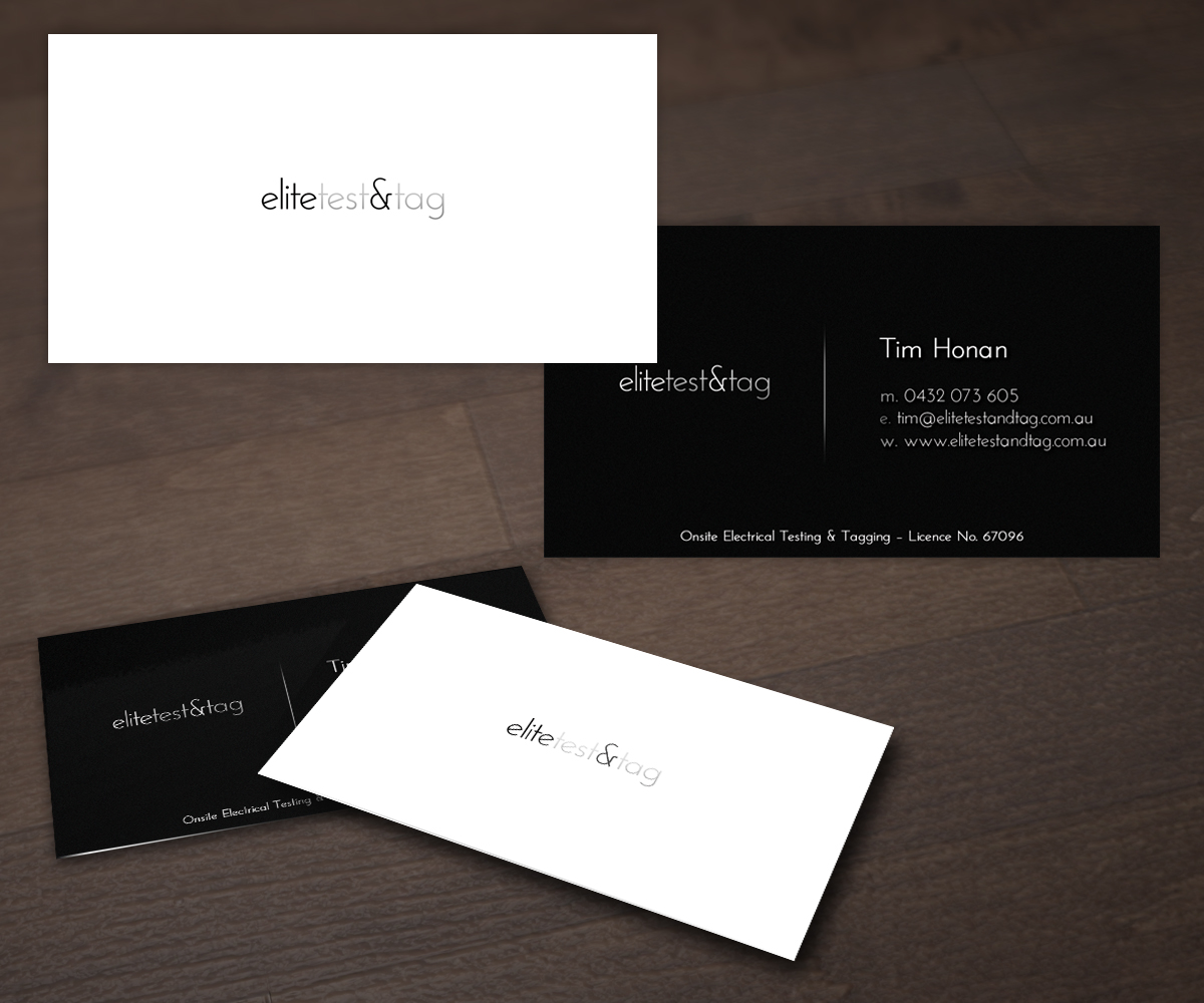 Design de Carte de Visite par FutureDesigne pour Elite Test and Tag | Design #2341524