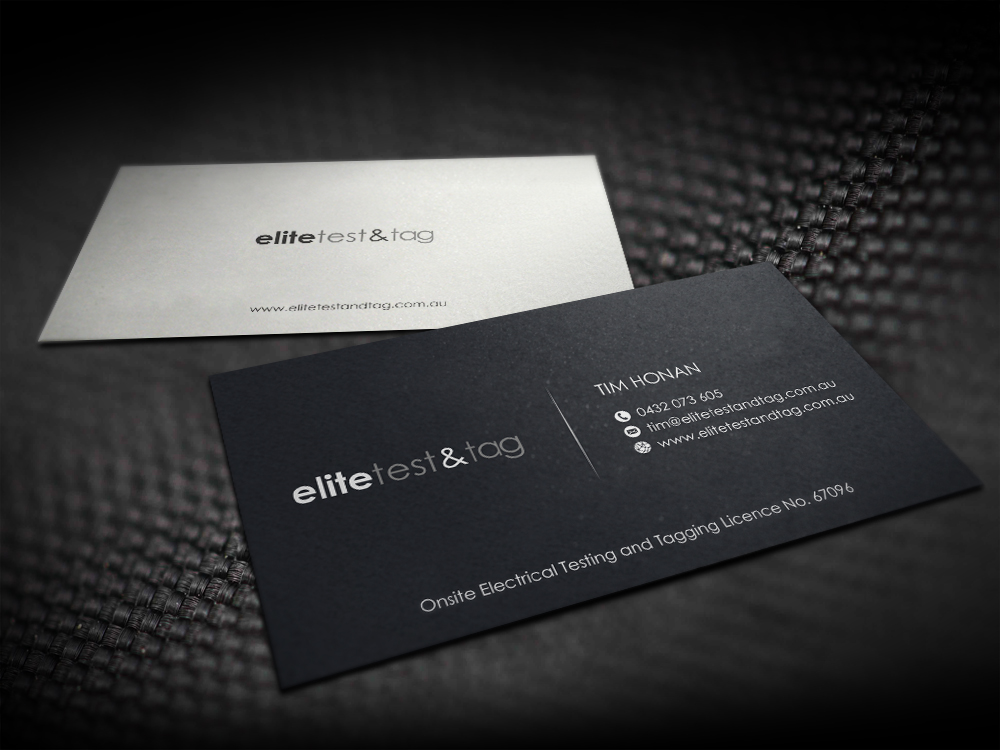 Design de Carte de Visite par logodentity pour Elite Test and Tag | Design #2343989