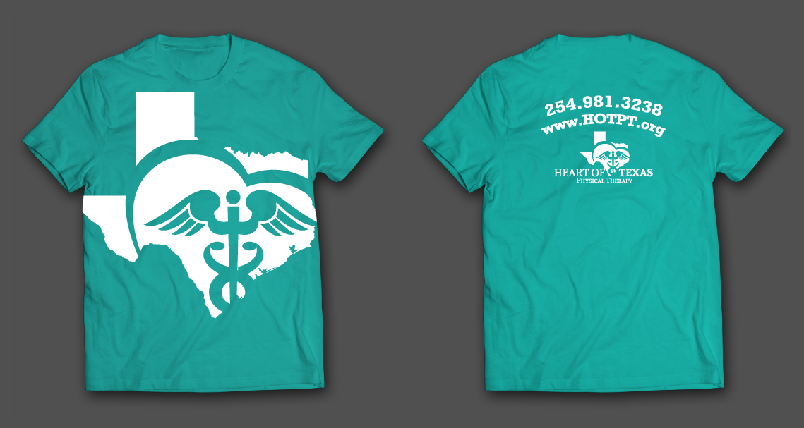 Diseño de Camiseta por chandrayaan.creative para Heart of Texas Physical Therapy | Diseño #11380457