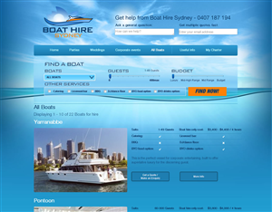 Web Design by Behriatech for BHS Boat Hire Sydney | Design: #2393152