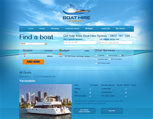 Web Design by Behriatech for BHS Boat Hire Sydney | Design: #2393158