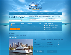 Web-Design von Behriatech für BHS Boat Hire Sydney | Design #2393168