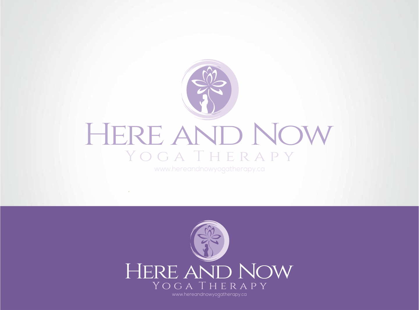Logo Design by nikkiblue for Here and Now Yoga Therapy | Design #11414586