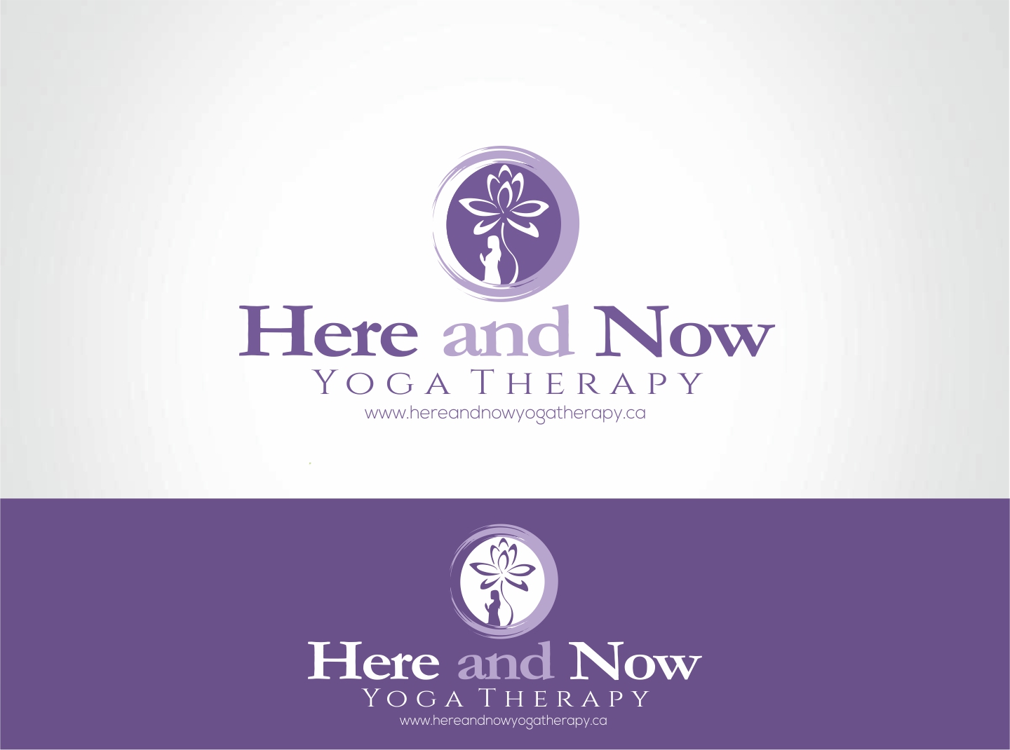 Logo Design by nikkiblue for Here and Now Yoga Therapy | Design #11416012