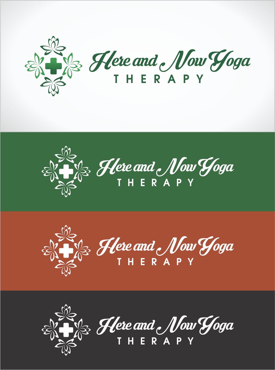 Logo Design by DG for Here and Now Yoga Therapy | Design #11393535