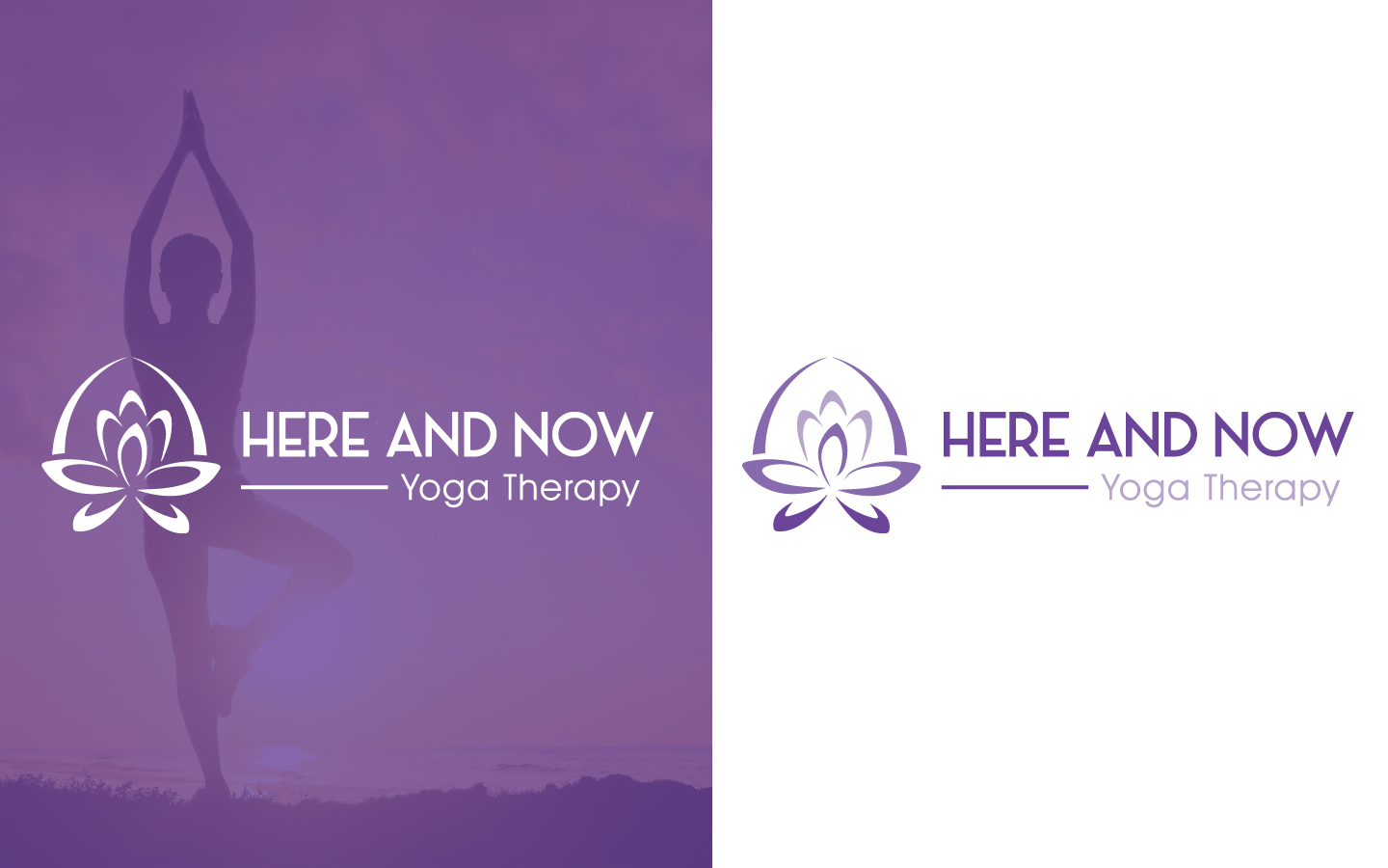 Logo Design by DG for Here and Now Yoga Therapy | Design #11393562