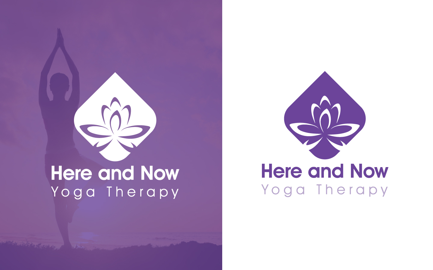 Diseño de Logo por DG para Here and Now Yoga Therapy | Diseño #11393563