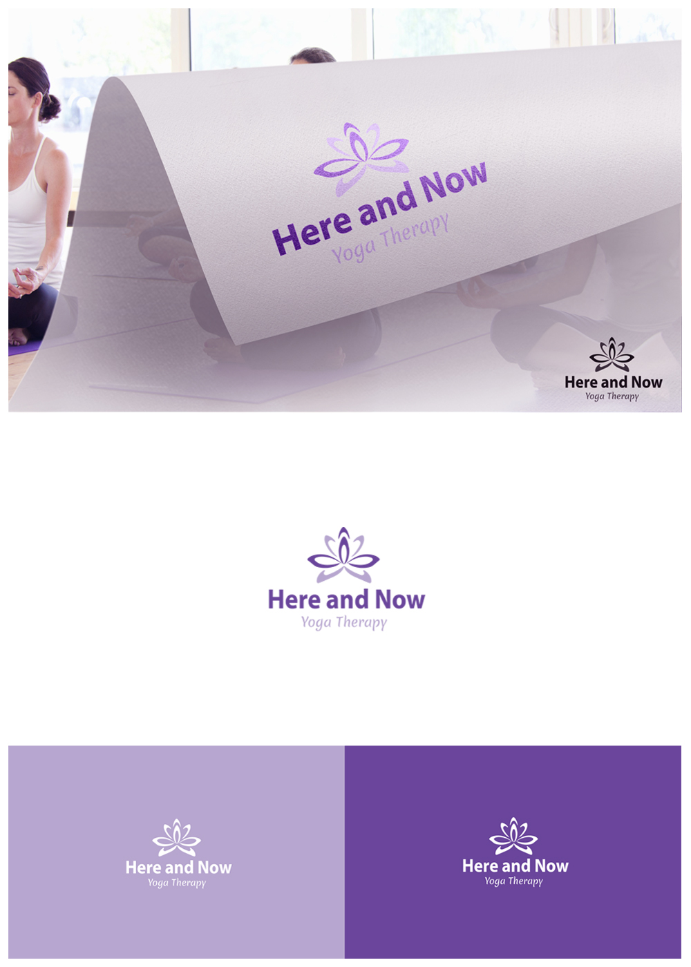 Logo Design by goranvisnjic82 for Here and Now Yoga Therapy | Design #11385856