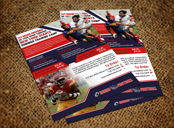 Design de Carte Postale par creative.bugs pour Inside Football LLC | Design #11400063