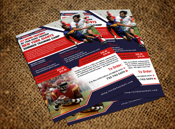 Postkarten-Design von creative.bugs für Inside Football LLC | Design #11400064