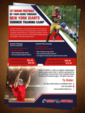 Postkarten-Design von creative.bugs für Inside Football LLC | Design: #11404212