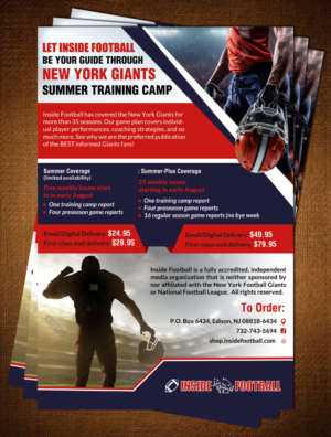 Postkarten-Design von creative.bugs für Inside Football LLC | Design: #11418786