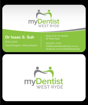 Business Card Design by joliau for myDentist West Ryde | Design: #11386800