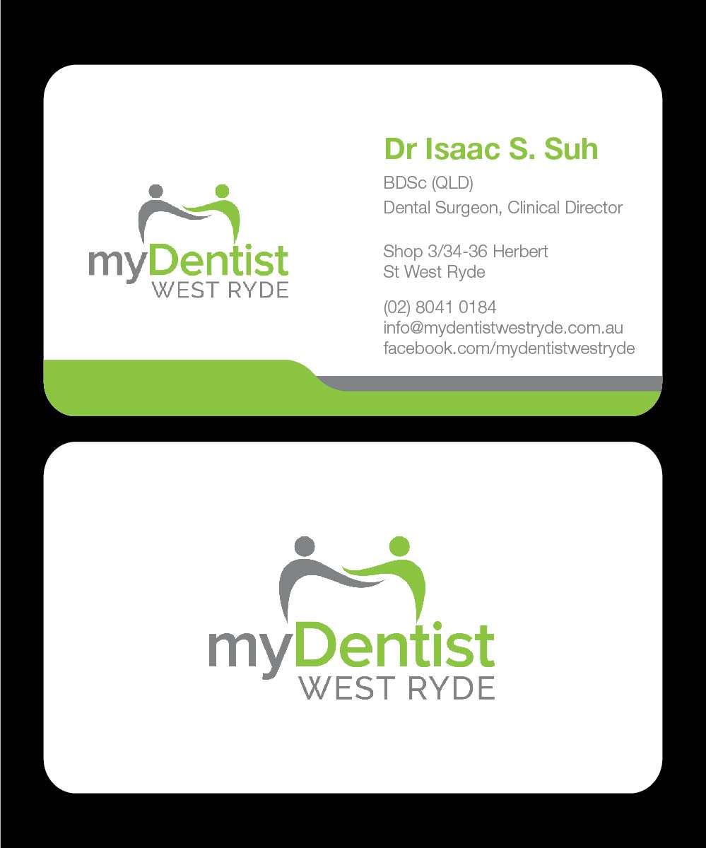 Business Card Design by joliau for myDentist West Ryde | Design #11386802