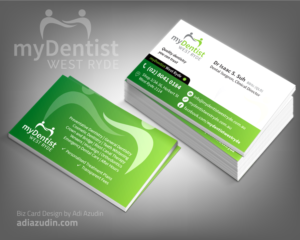 Visitenkarten-Design von adiazudin für myDentist West Ryde | Design: #11385503