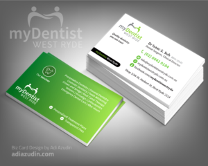 Visitenkarten-Design von adiazudin für myDentist West Ryde | Design: #11388441