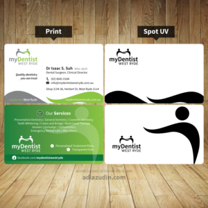 Visitenkarten-Design von adiazudin für myDentist West Ryde | Design: #11388659